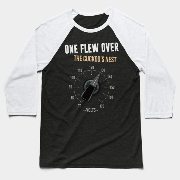 One Flew Over the Cuckoo's Nest - Alternative Movie Poster Baseball T-Shirt by MoviePosterBoy